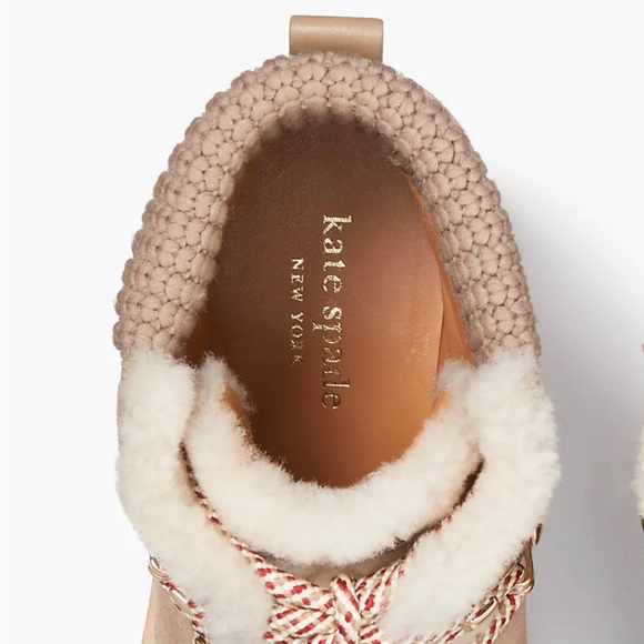 ♠️kate spade Willow Suede Wedge Booties, Rustic Brown NIB - Picture 6 of 16